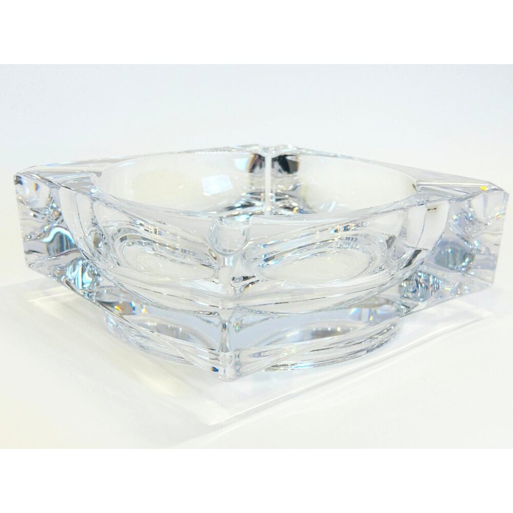 Sevres Crystal France Jumbo Sized Havana Cigar Ashtray
